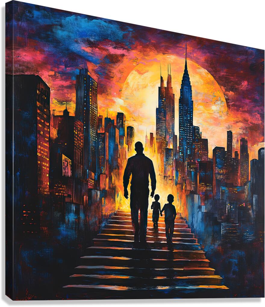 Celestial Circuitry: The City Awakens – Open Edition Print